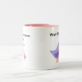 Niedlicher Vogel der besten Mammas der Welt u. Zweifarbige Tasse (Mittel)