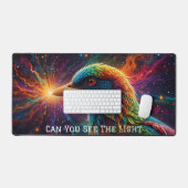 Niedlicher Vogel der Kosmischen Avianischen Sympho Schreibtischunterlage (Tastatur & Maus)