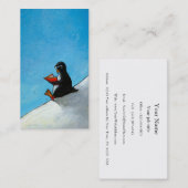 Niedlicher Vogel des Penguinkunst-Spaßes im Visitenkarte (Vorne/Hinten)