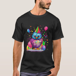 niedlicher Vogel Geburtstag Party Idee Creative In T-Shirt