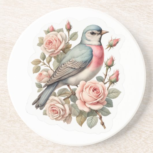niedlicher Vogel Getränkeuntersetzer (Vorne)