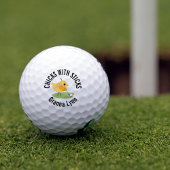 Niedlicher Vogel Golf Mit Monogramm Golfball