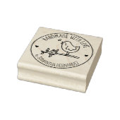 Niedlicher Vogel-Handgriff mit Liebe, Gummistempel (Stempel)