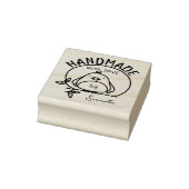 Niedlicher Vogel Handmade with Liebe by (individue Gummistempel (Stempel)