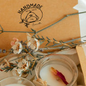 Niedlicher Vogel Handmade with Liebe by (individue Gummistempel