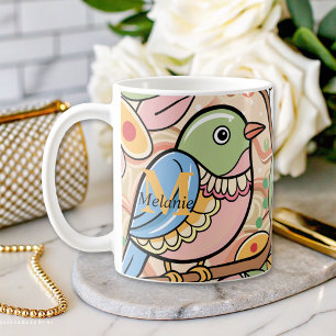 niedlicher Vogel Kaffeetasse