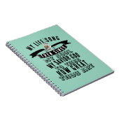 Niedlicher Vogel singen wie toll du Art Hymn Notizblock (Rechte Seite)