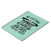 Niedlicher Vogel singen wie toll du Art Hymn Notizblock (Linke Seite)