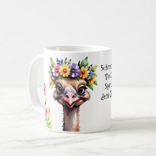 niedlicher Vogel Strauß 7 Kaffeetasse