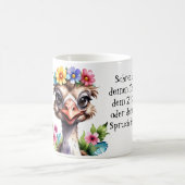 niedlicher Vogel Strauß 8 Kaffeetasse (Mittel)