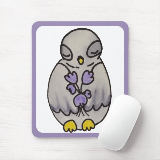 Niedlicher Vogel Zeichne Mousepad (Mit Mouse)