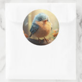 Niedlicher Vogelaufkleber Runder Aufkleber (Tasche)