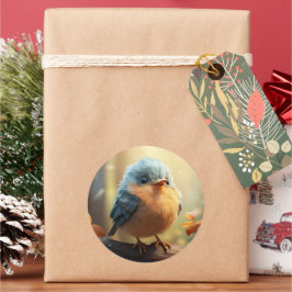 Niedlicher Vogelaufkleber Runder Aufkleber