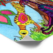 Niedlicher Vogelbaum Poster (Ecke)