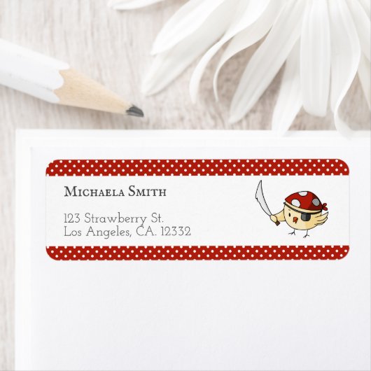 Niedlicher VogelCaptain Pirate als Personalisiert (Insitu)