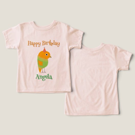 Niedlicher Vogelglücksfall Geburtstagsgeschenk für (Design Vorderseite & Rückseite)