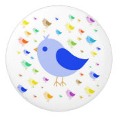 Niedlicher Vogelkofferknopf Keramikknauf (Vorderseite)