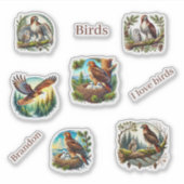 Niedlicher Vogelliebhaber Aufkleber (Vorderseite)