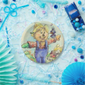 Niedlicher Vogelscheuchepapier-Teller Pappteller (Party)