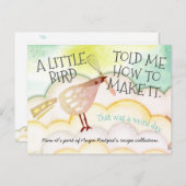 Niedlicher Vogelspieß Kochkarte Postkarte (Vorne/Hinten)