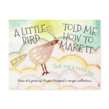 Niedlicher Vogelspieß Kochkarte