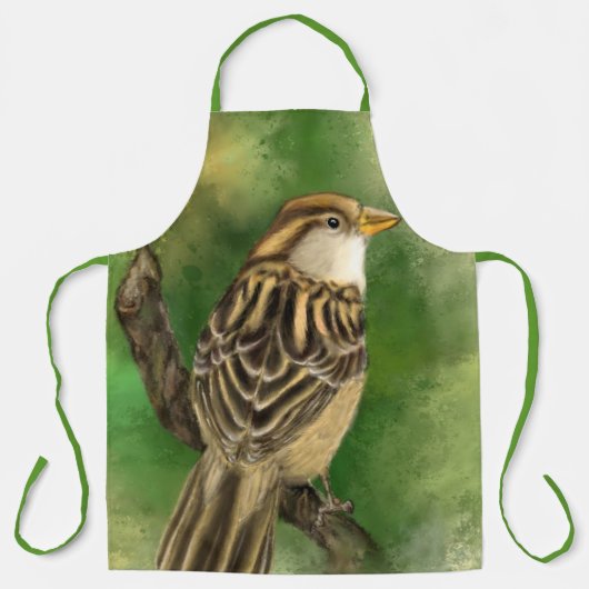 Niedlicher Vogelspringer Schürze (Vorderseite)