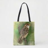 Niedlicher Vogelteppich Tasche (Vorderseite)