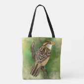 Niedlicher Vogelteppich Tasche (Rückseite)