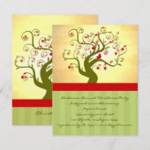 Niedlicher Vogelwirbel - Geschenke und Einladungen (Vorne/Hinten)