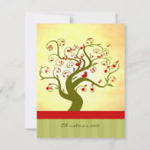 Niedlicher Vogelwirbel - Geschenke und Einladungen (Rückseite)