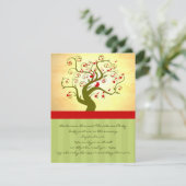 Niedlicher Vogelwirbel - Geschenke und Einladungen (Stehend Vorderseite)