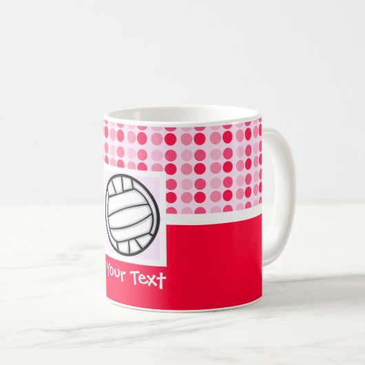 Niedlicher Volleyball Kaffeetasse (VorderseiteRechts)