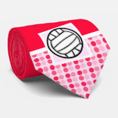 Niedlicher Volleyball Krawatte (Gerollt)