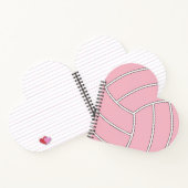 Niedlicher Volleyball-Spieler oder Trainer - Farbh Notizblock (Innenseite)