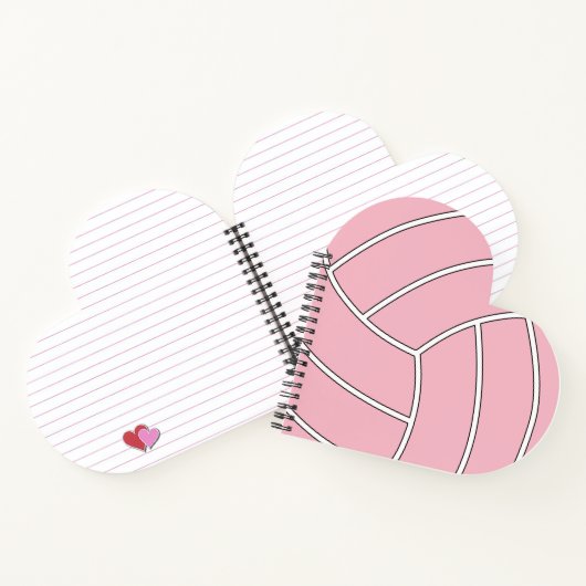 Niedlicher Volleyball-Spieler oder Trainer - Farbh Notizblock (Innenseite)