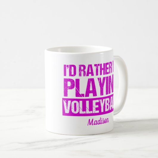 Niedlicher Volleyballspieler Kaffeetasse (VorderseiteRechts)