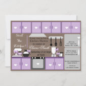 Niedlicher Vorrat der Küche Brautparty Einladen Einladung (Vorderseite)