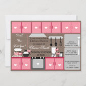 Niedlicher Vorrat der Küche Brautparty Einladen Einladung (Vorderseite)