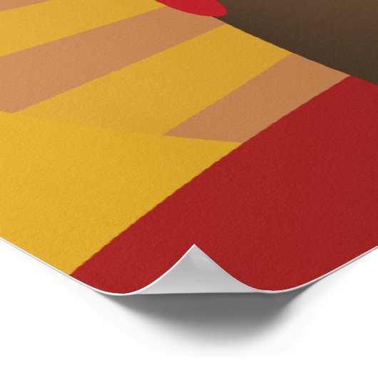 Niedlicher Vulkan Poster (Ecke)