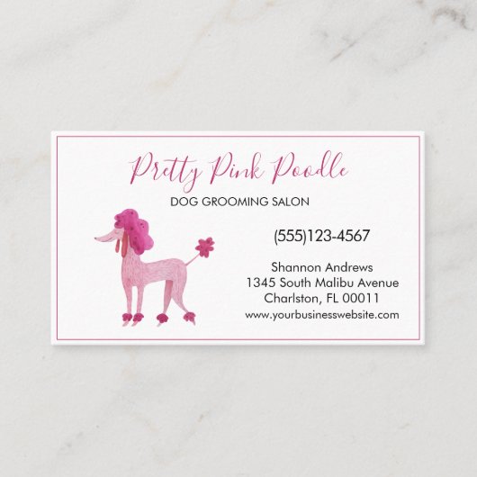 Niedlicher Wachdienst Visitenkarte (Vorderseite)