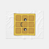 Niedlicher Waffel Fleecedecke (Vorderseite (Horizontal))