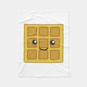 Niedlicher Waffel Fleecedecke