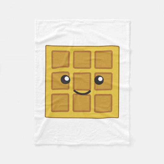 Niedlicher Waffel Fleecedecke (Vorderseite)