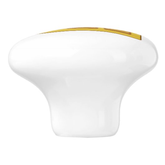 Niedlicher Waffel Keramikknauf (Seitenansicht)