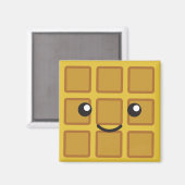 Niedlicher Waffel Magnet (Vorderseite/Rückseite)