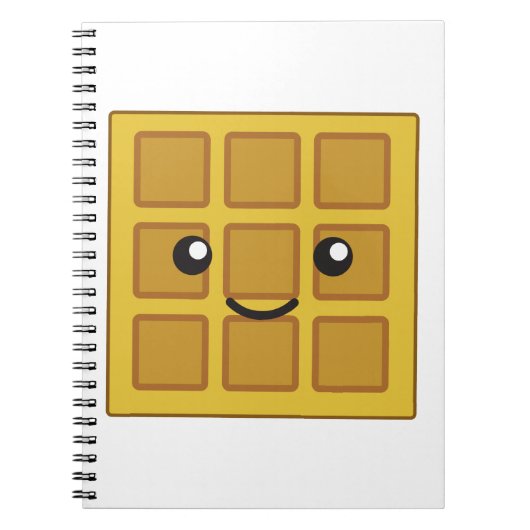 Niedlicher Waffel Notizblock (Vorderseite)