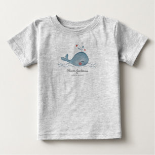 Niedlicher Wal Baby Jungen T-Shirt