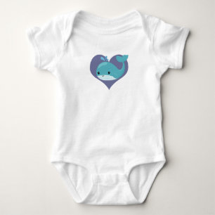 Niedlicher Wal! Baby Strampler