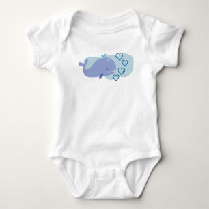 Niedlicher Wal Baby Strampler