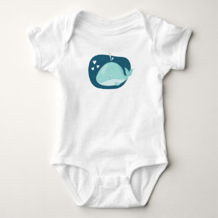 Niedlicher Wal Baby Strampler
